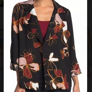 14th& Union Womens Black Desert Floral  Jacket
